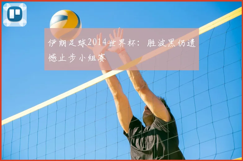 伊朗足球2014世界杯:胜波黑仍遗憾止步小组赛